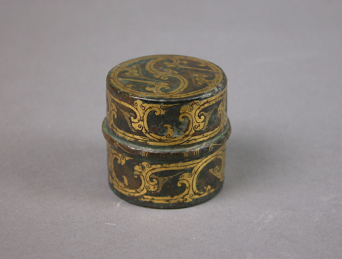 Pole top, Bronze inlaid with gold, China