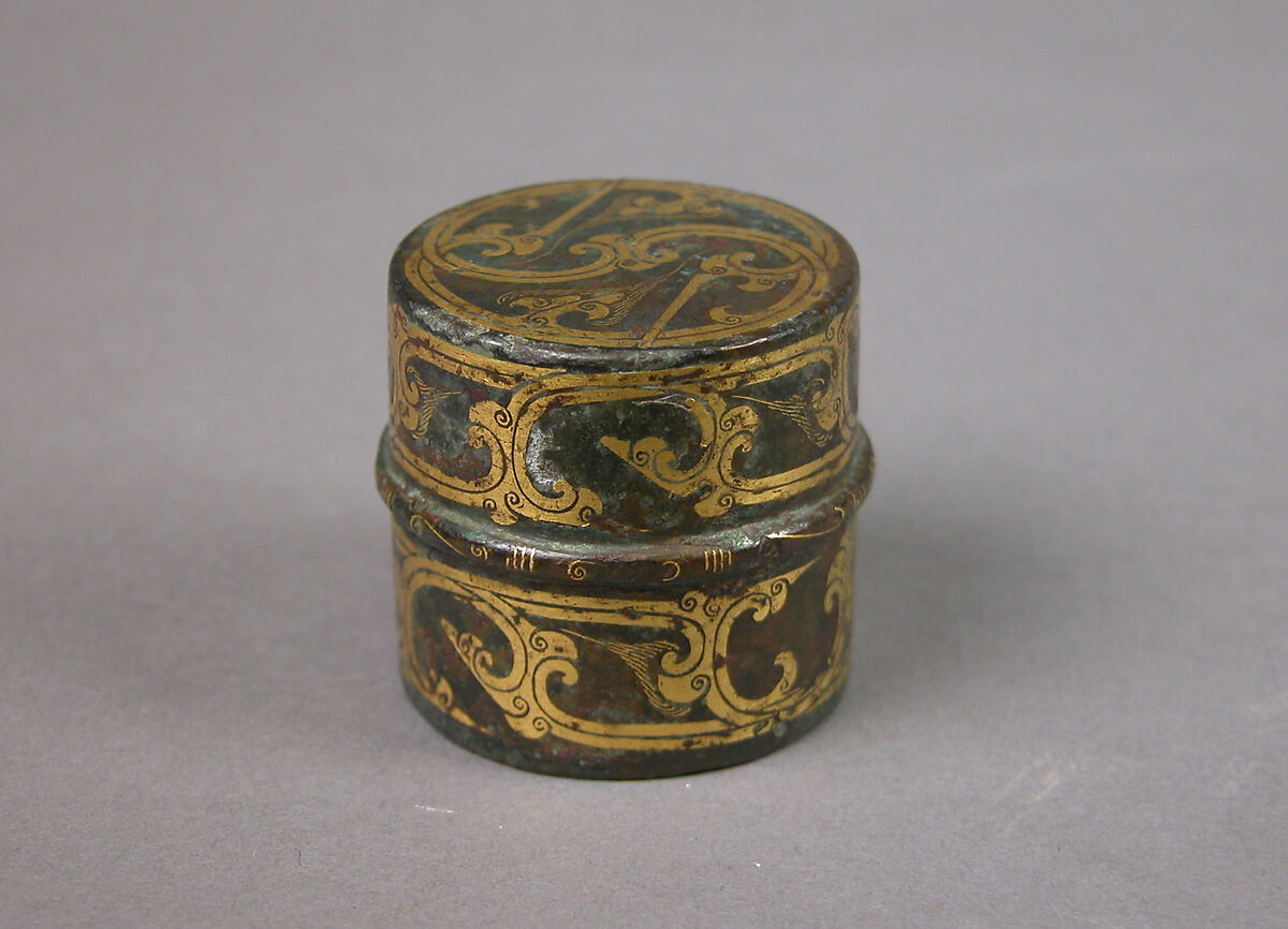 Pole top, Bronze inlaid with gold, China
