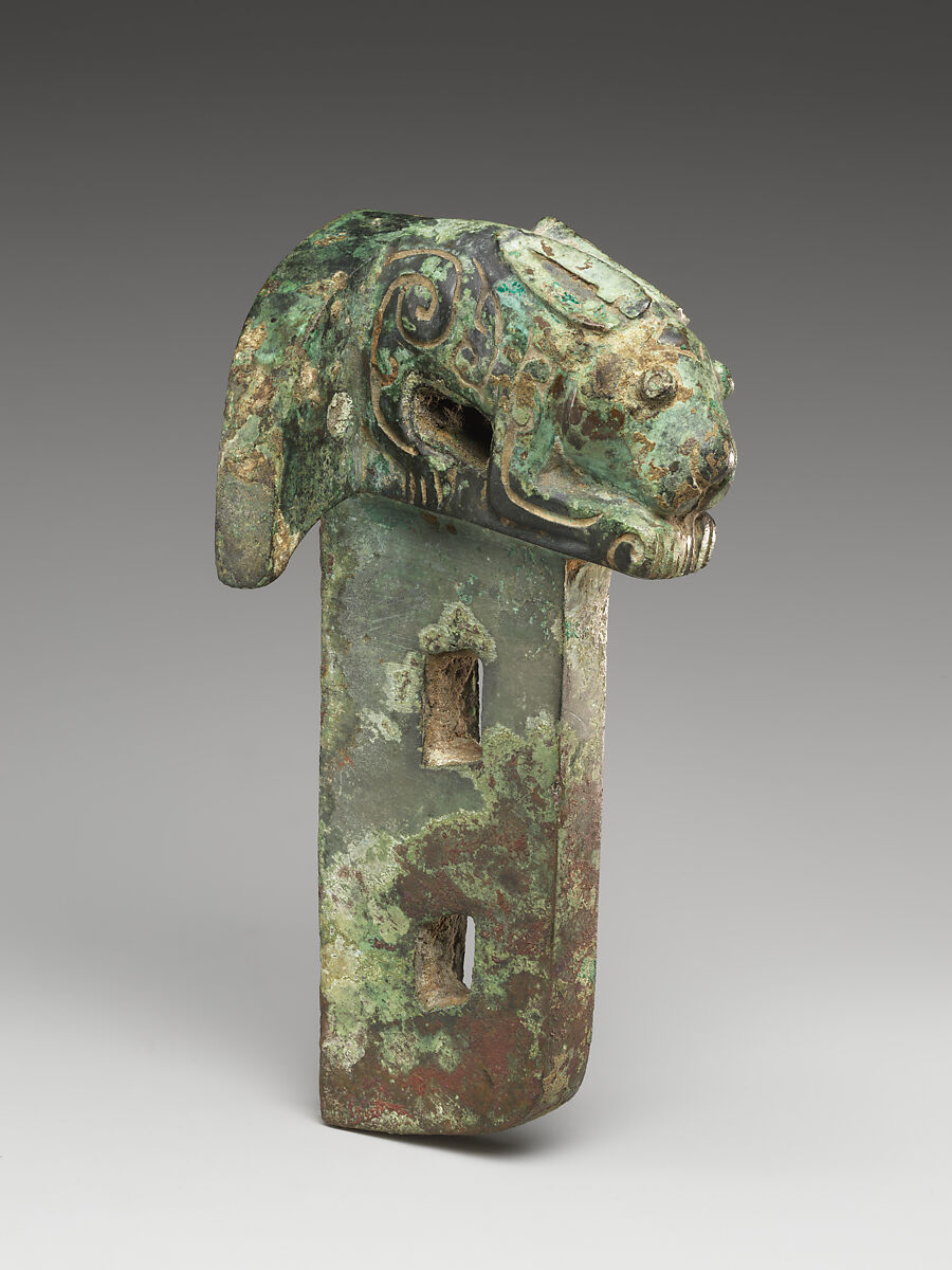 Chariot linchpin with rabbit, Bronze, China