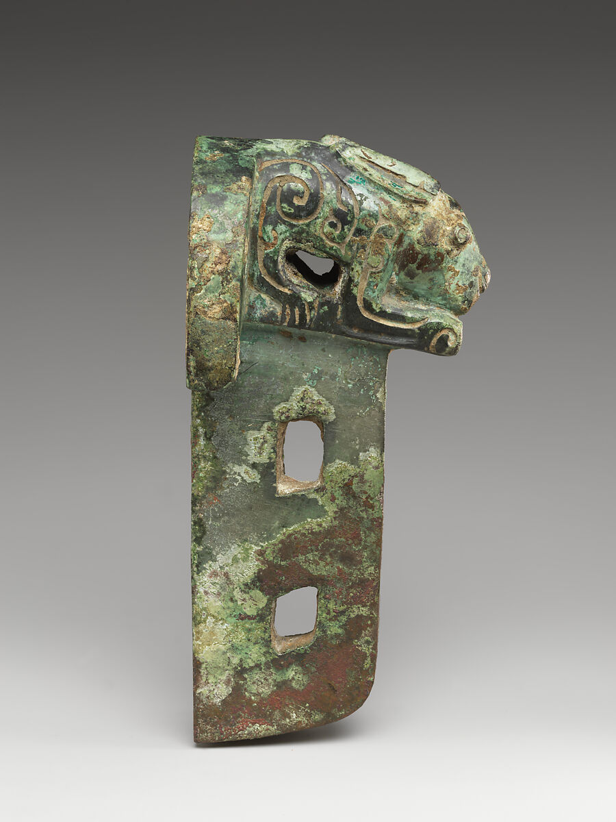 Chariot linchpin with rabbit, Bronze, China