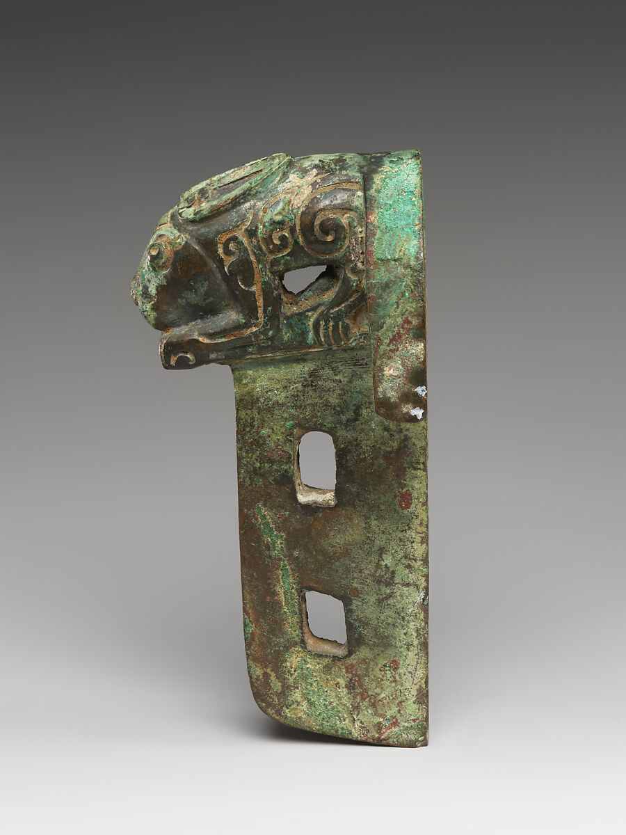 Chariot linchpin with rabbit, Bronze, China