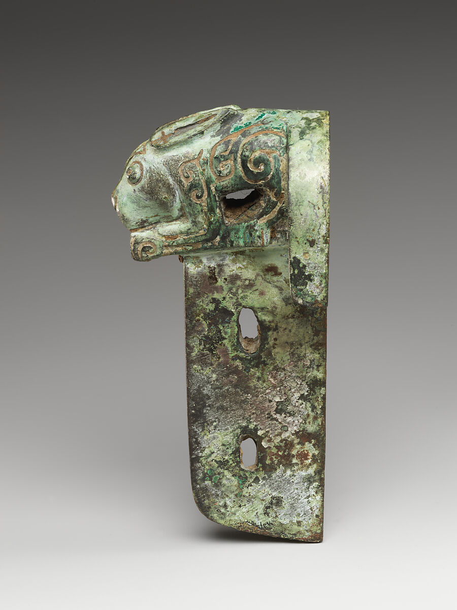 Chariot linchpin with rabbit, Bronze, China