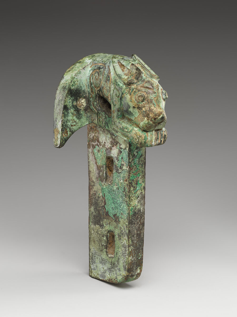 Chariot linchpin with rabbit, Bronze, China