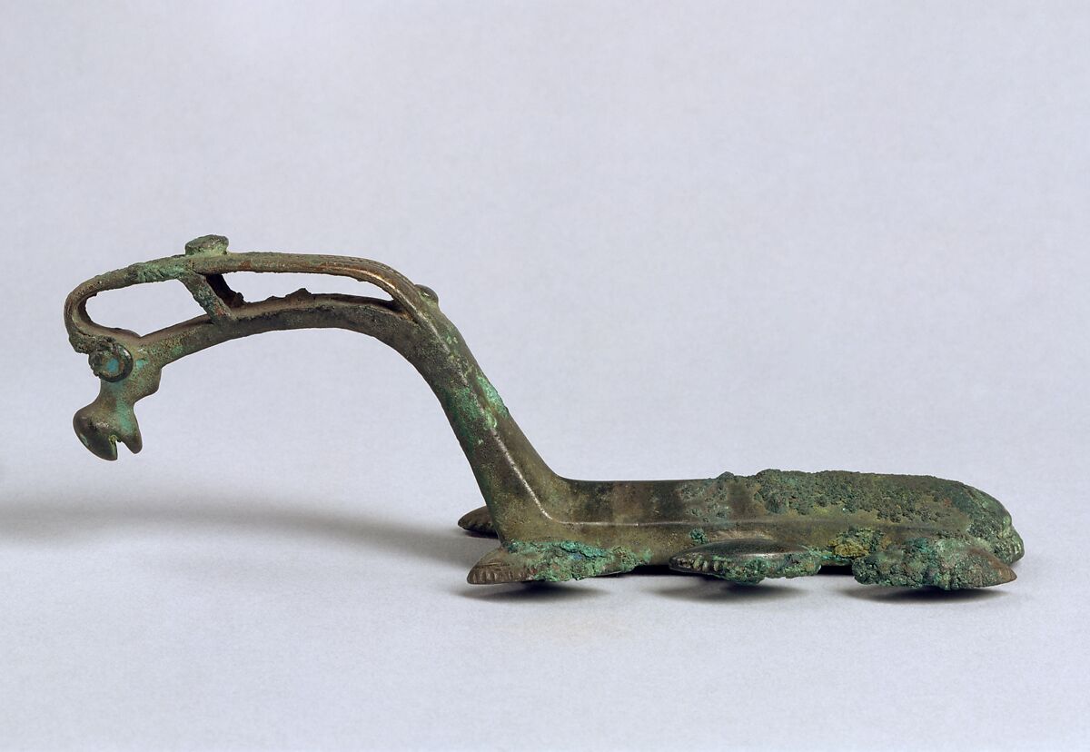 Fitting, Bronze inlaid with turquoise, China