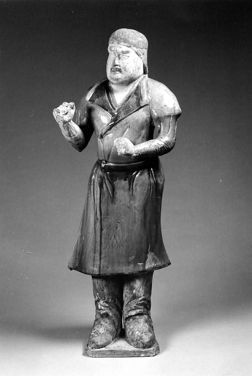 Groom, Earthenware with three-color (sancai) glaze, China 