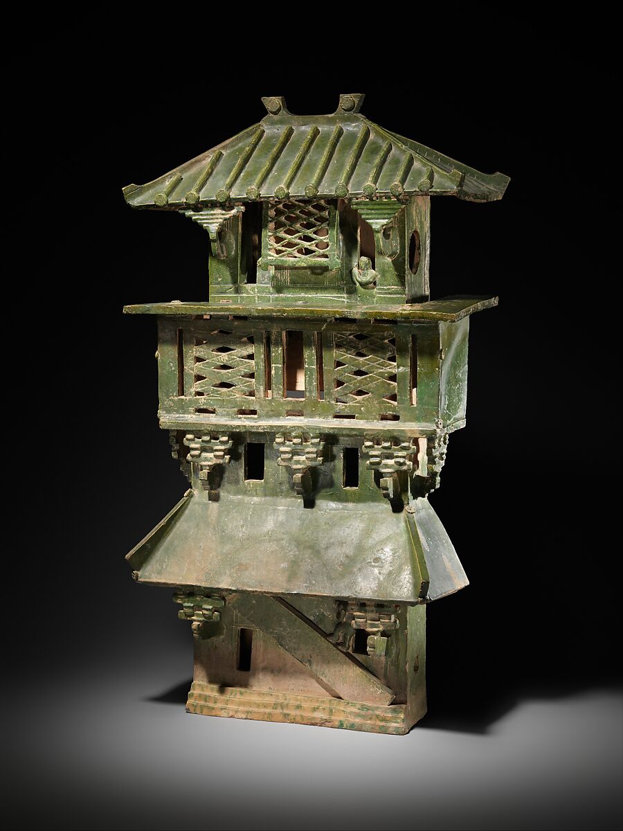 Central Watchtower, Earthenware with green lead glaze, China 