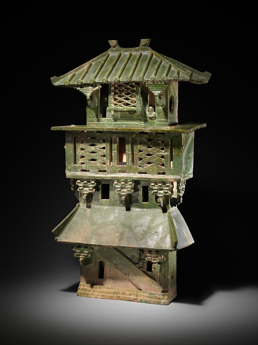 Central Watchtower, Earthenware with green lead glaze, China