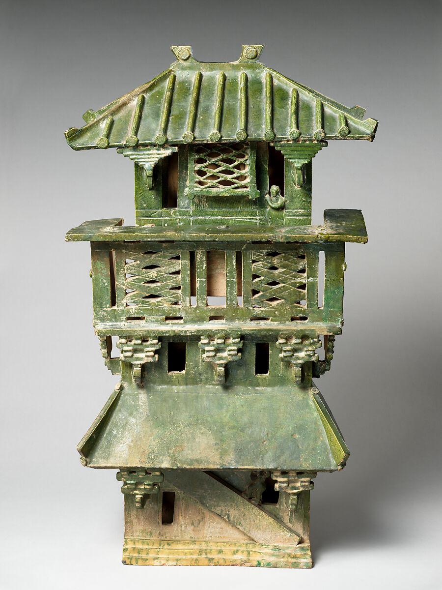 Central Watchtower, Earthenware with green lead glaze, China