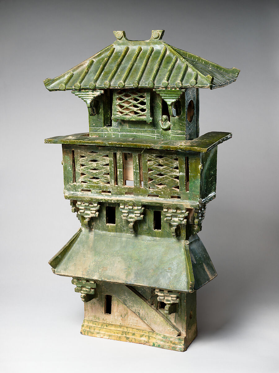 Central Watchtower, Earthenware with green lead glaze, China