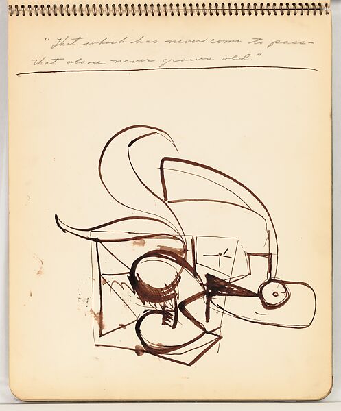 Sketchbook, Arshile Gorky (American (born Armenia), Khorkom 1904–1948 Sherman, Connecticut), Sketchbook of pen and black ink, pen and brown ink, and graphite on paper