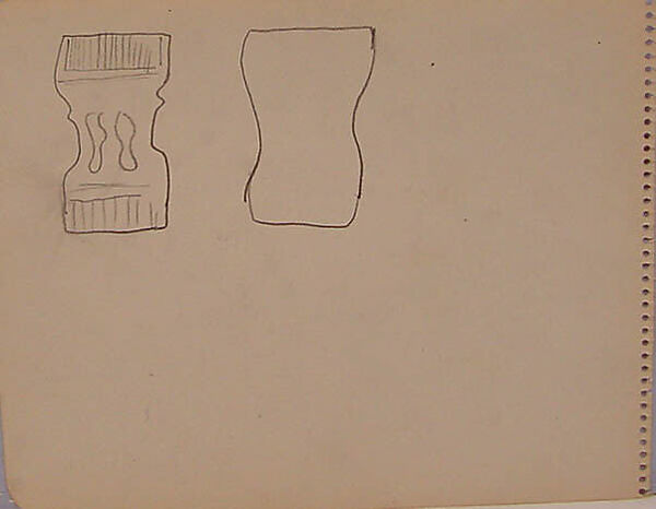 Sketchbook page, Arshile Gorky (American (born Armenia), Khorkom 1904–1948 Sherman, Connecticut), Graphite on paper