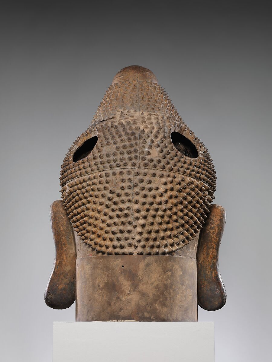 Head of Buddha, Cast iron, China