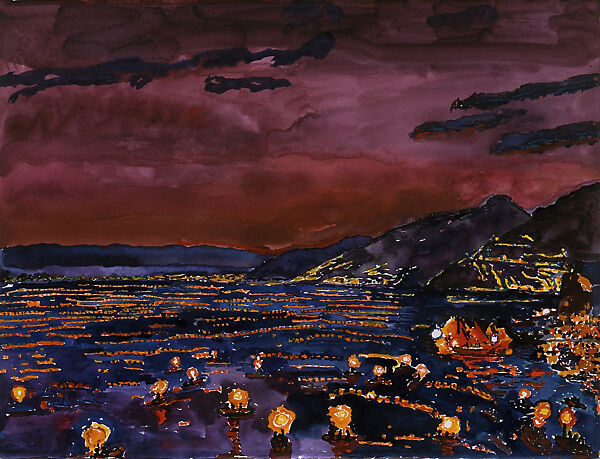 Camogli: Stella Maris, Graham Nickson (British, Lancashire, England 1946–2025 New York), Watercolor and opaque watercolor on paper 
