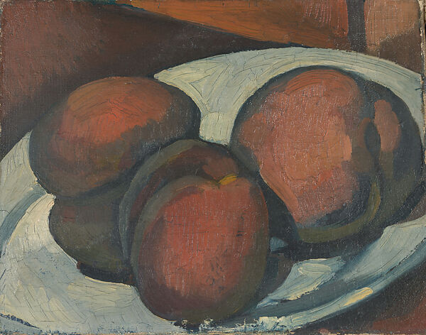 Plate of Peaches, André Derain (French, Chatou 1880–1954 Garches), Oil on canvas 