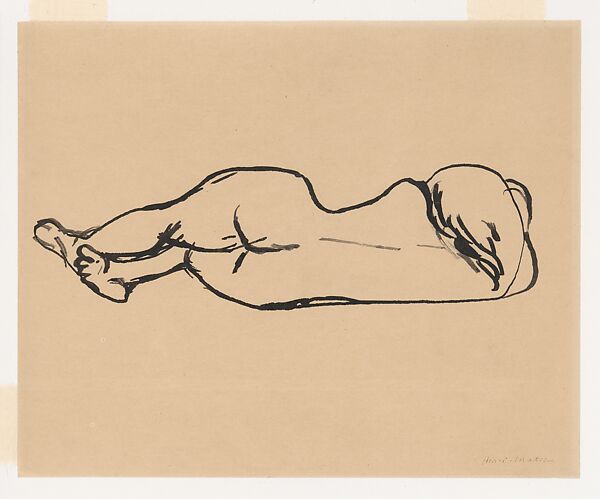 Nude, Henri Matisse (French, Le Cateau-Cambrésis 1869–1954 Nice), Pen and black ink on paper