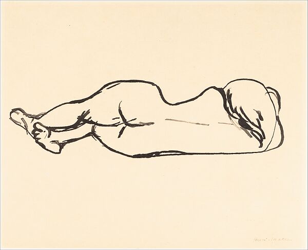 Nude, Henri Matisse (French, Le Cateau-Cambrésis 1869–1954 Nice), Pen and black ink on paper 