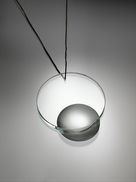 Pendant, Václav Cigler (Czech, born Vsetin, 1929), Glass and leather 