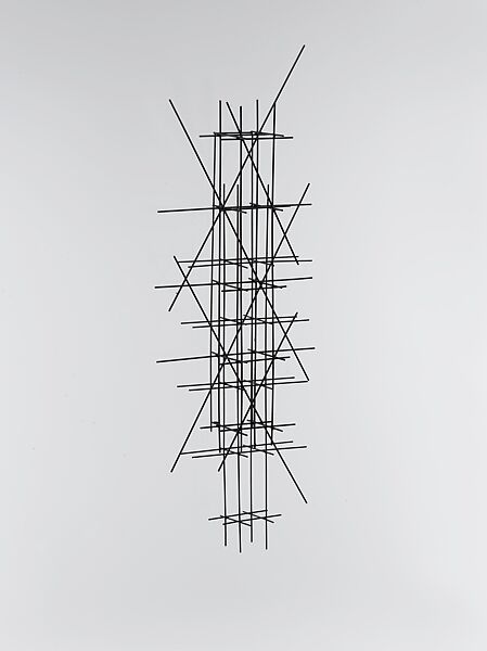 Brooch, Georg Dobler  German, Steel wire, black chrome