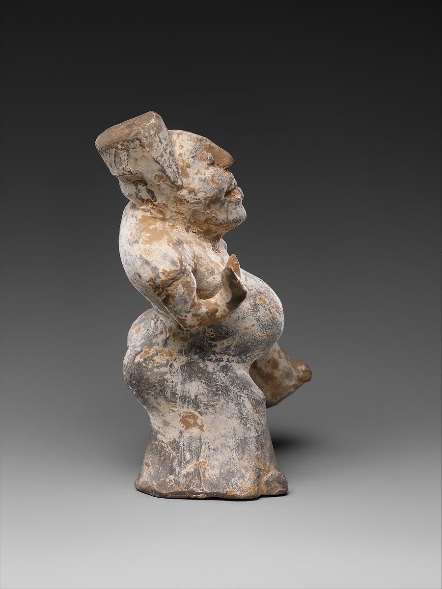 Rustic Dancer, Earthenware with traces of pigments, China