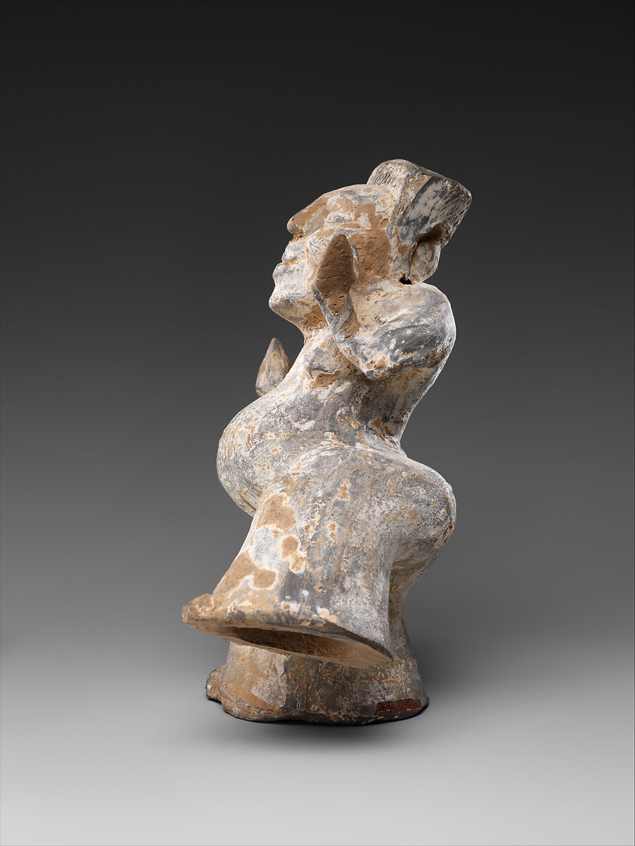 Rustic Dancer, Earthenware with traces of pigments, China