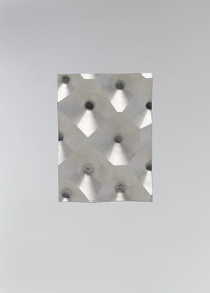 Brooch, Thomas Gentille (American, born Mansfield, Ohio, 1936), Aluminum 