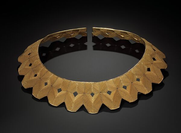 "Choker #70", Mary Lee Hu (American, born Lakewood, Ohio, 1943), 18K gold, 22K gold 