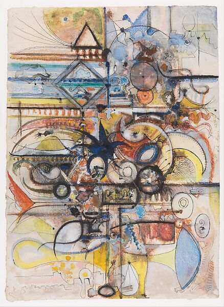 Untitled, Richard Pousette-Dart (American, St. Paul, Minnesota 1916–1992 New York), Ink, watercolor, and gouache on paper 
