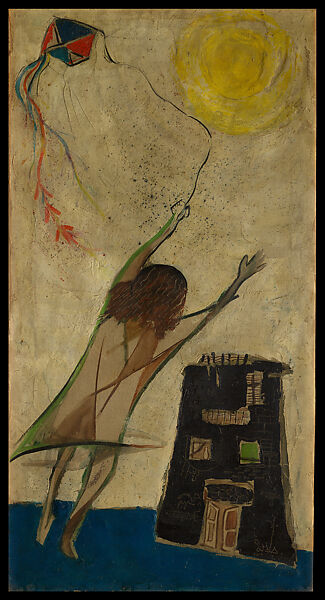 The Kite, Gazbia Sirry (Egyptian, Cairo 1925–2021 Cairo), Oil on canvas 