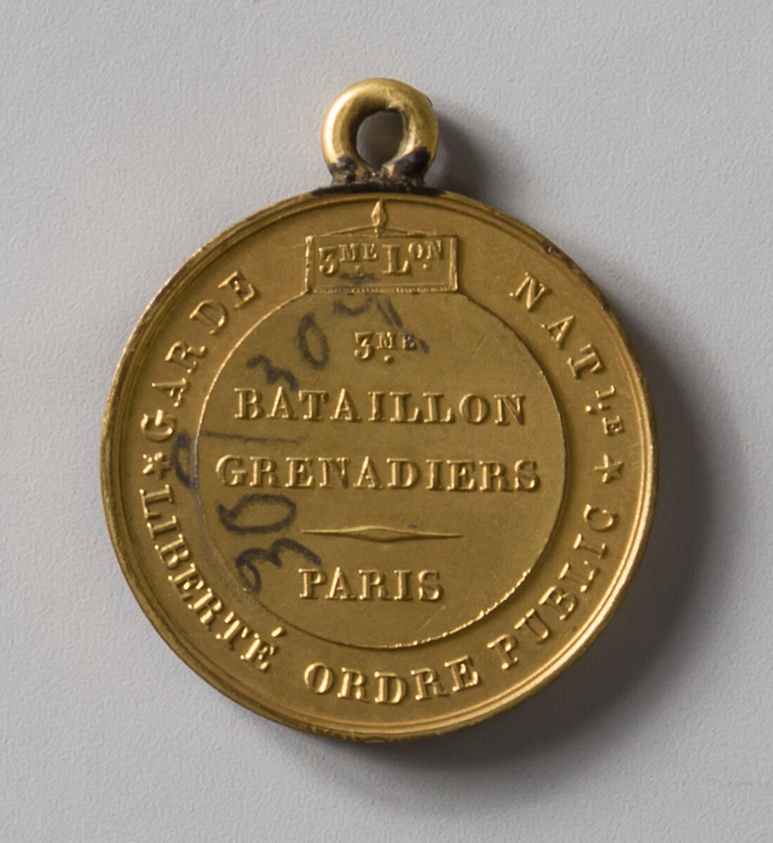 Medal of the Marquis de Lafayette, Joseph Arnold Pingret (Belgian, Brussels 1798–1862 Paris), Gilt silver