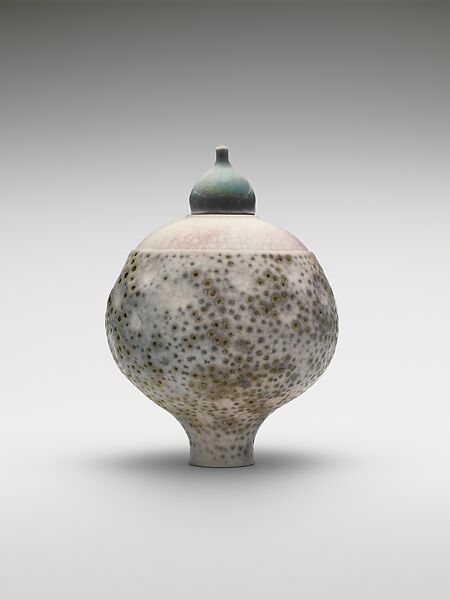 Jar and lid, Geoffrey Swindell (British, born Stoke-on-Trent, Staffordshire, 1945), Porcelain 