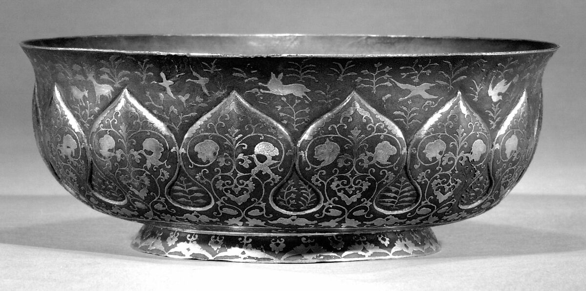 Bowl, Silver with parcel gilding, China 