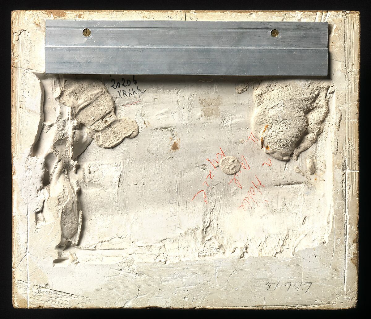 Buddha with Two Disciples, Pigments on mud plaster, China (Xinjiang Uyghur Autonomous Region)