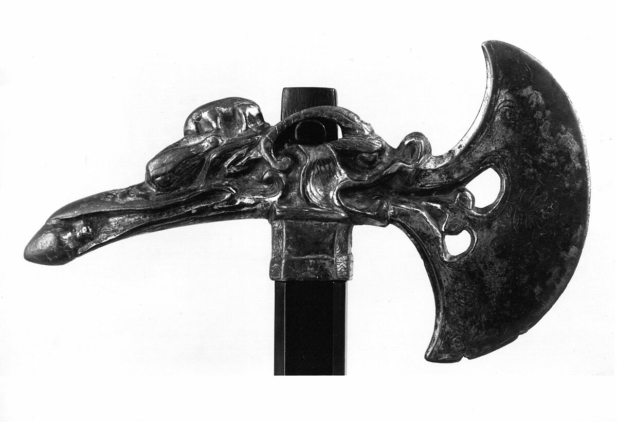 Ceremonial ax, Gilt bronze, China 