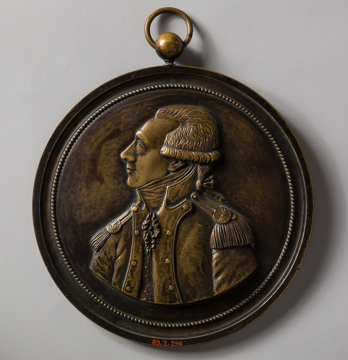Medallion of the Marquis de Lafayette, Bronze 