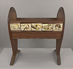 Crib, Henry Varnum Poor  American, Chestnut, glazed earthenware