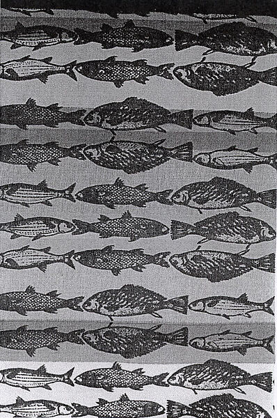 Textile, Doris Tillett (American, Brooklyn, New York 1917–2008 Housatonic, Massachusetts), Printed canvas 