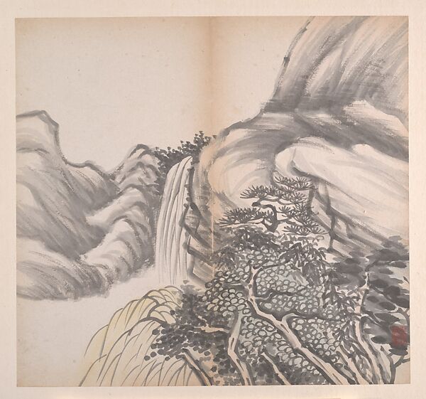 Landscapes, He Weipu (Chinese, 1844–1925), Album of eight leaves; ink and color on paper, China