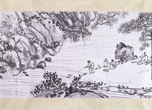 Brewing Tea, Wu Changshuo (Chinese, 1844–1927), Handscroll; ink on paper, China