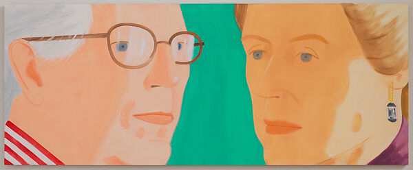Rosamond and John, Alex Katz (American, born Brooklyn, New York, 1927), Oil on canvas 