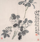 Flowers, Huang Binhong (Chinese, 1865–1955), Album of eight leaves; ink and color on paper, China