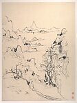 Sketches of Shatian, Huang Binhong (Chinese, 1865–1955), Album of twelve leaves; ink on paper, China