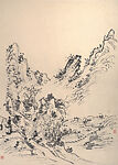 Sketches of Shatian, Huang Binhong (Chinese, 1865–1955), Album of twelve leaves; ink on paper, China