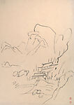 Sketches of Shatian, Huang Binhong (Chinese, 1865–1955), Album of twelve leaves; ink on paper, China