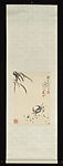 Scuttling Crab, Qi Baishi (Chinese, 1864–1957), Hanging scroll; ink on paper, China