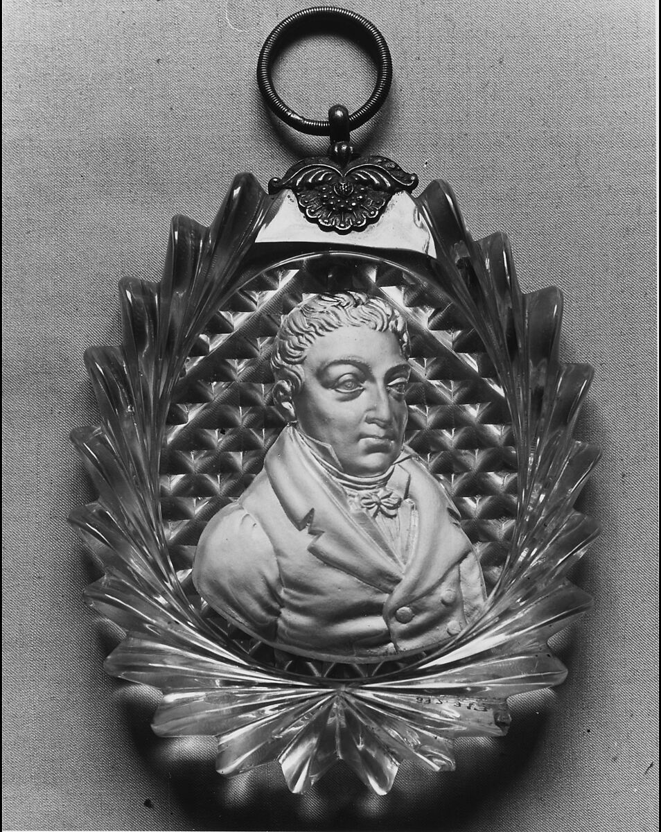 Medallion of the Marquis de Lafayette, Glass 