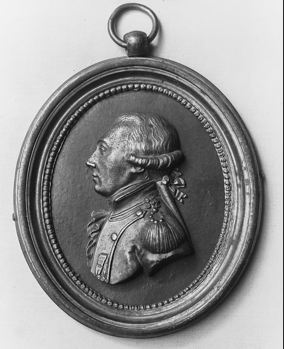 Medallion of the Marquis de Lafayette, Gilt bronze 