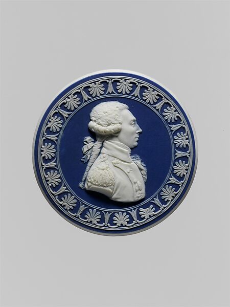 Medallion of the Marquis de Lafayette, Josiah Wedgwood and Sons (British, Etruria, Staffordshire, 1759–present), Earthenware, British 