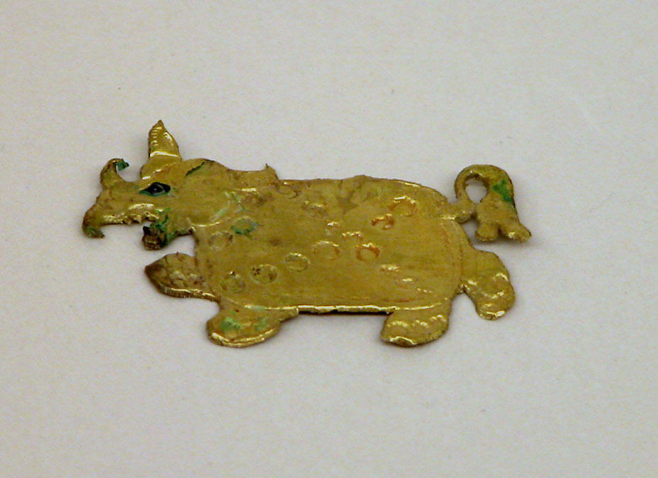 Ten Pripih (Funerary objects) Depicting Various Animals, Gold, Indonesia (Java)