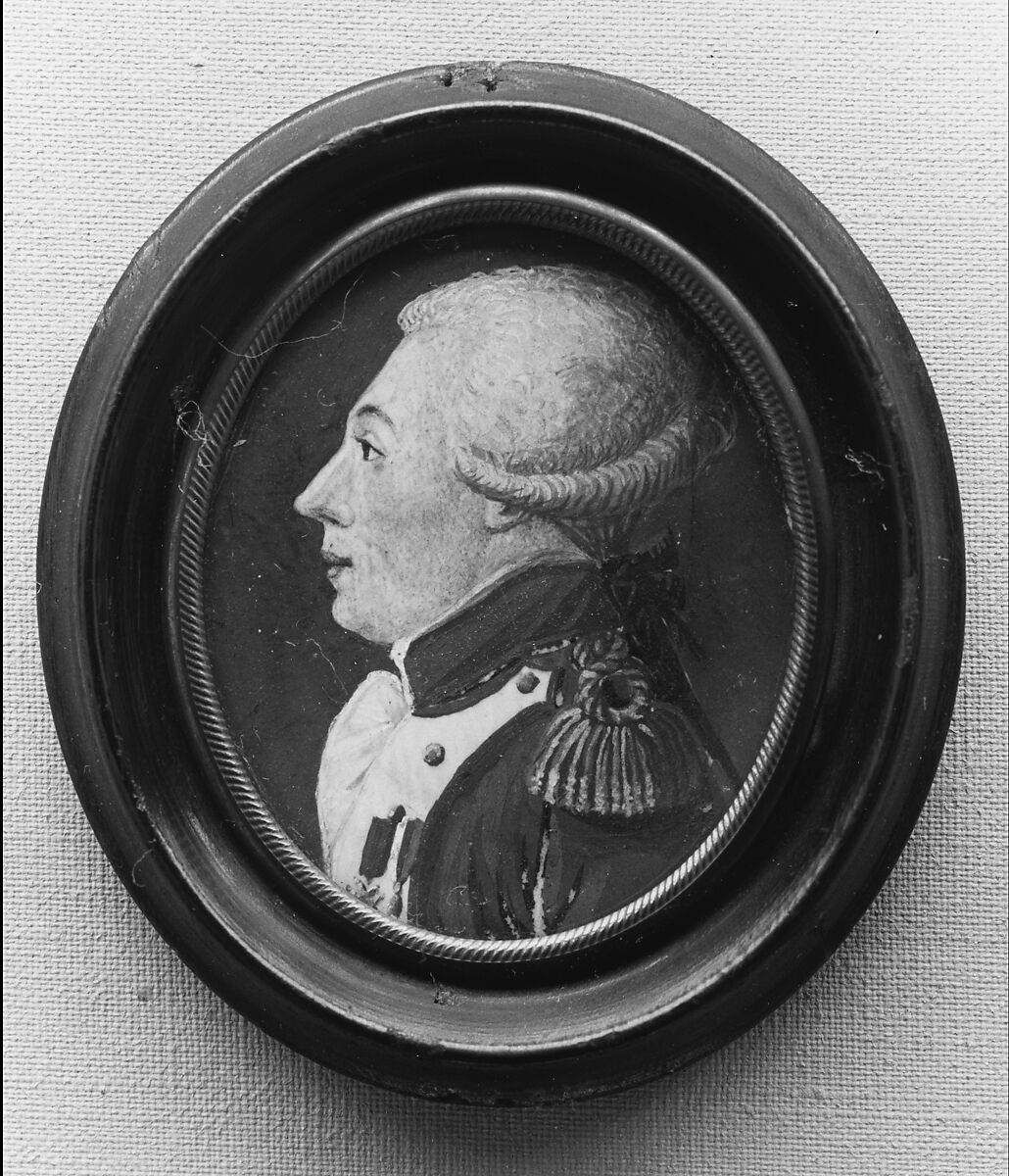 Portrait Miniature of the Marquis de Lafayette, Parchment 