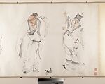Figures, Xu Cao (Chinese, 1910–1970), Handscroll; ink and color on paper, China